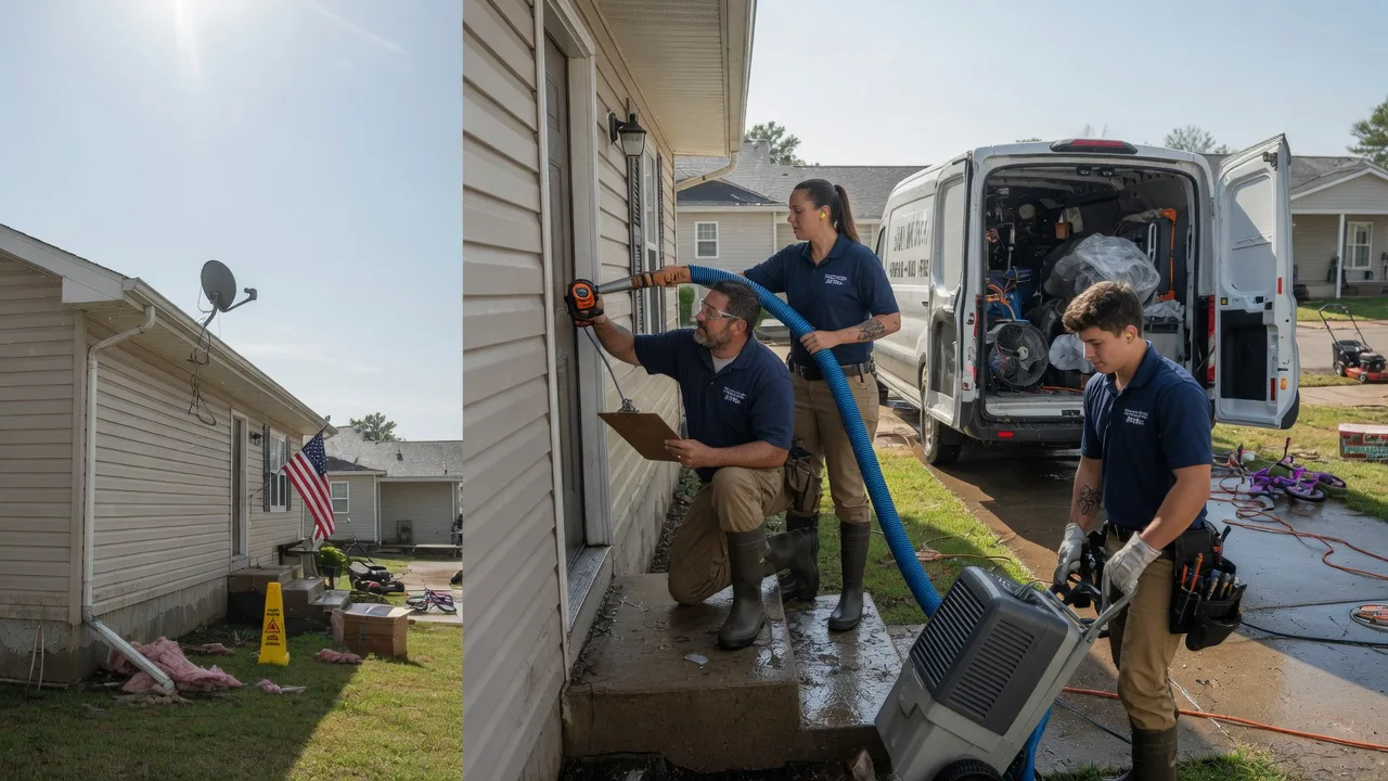 Ceiling Water Damage Restoration in Lancing, TN near me